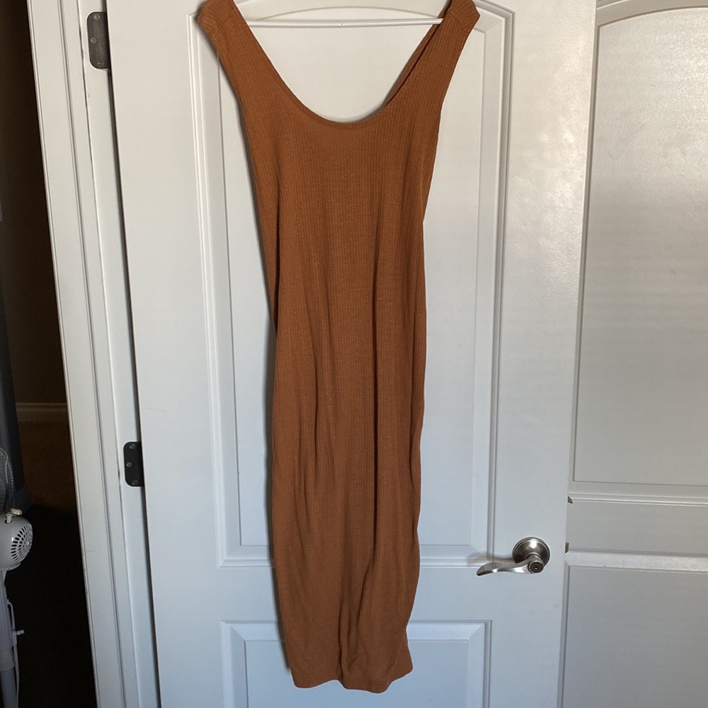Rust-colored Maternity Midi